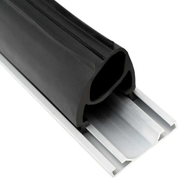 vidaXL Tesnenie garážových dverí Čierna 41 x 33 mm 4 m PVC – Obrázok 5