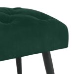 vidaXL Lavica s gombíkovým prešívaním Tmavozelená 110 x 40 x 46 cm – Obrázok 6
