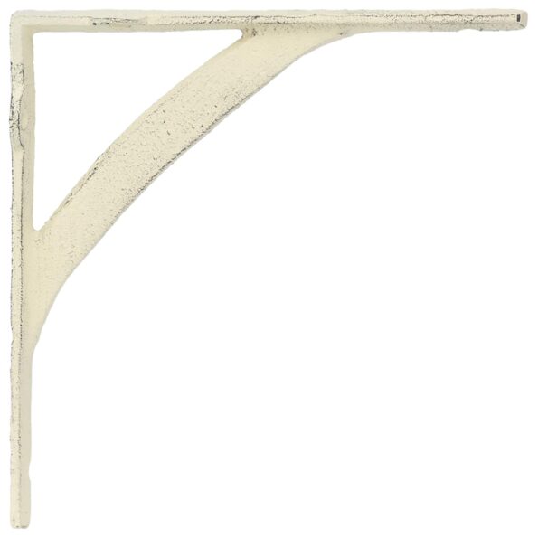 vidaXL Nástenné police 12 ks Antická biela 14.5 x 14.5 x 3.5 cm Oceľ – Obrázok 2