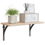 vidaXL Nástenné police 2 ks Antik hnedá 21 x 21 x 3.5 cm Oceľ – Obrázok 3
