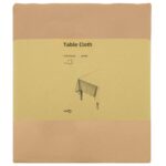 vidaXL Uterák na stôl Štvorcový Béžová 110 x 110 cm Polyester – Obrázok 3