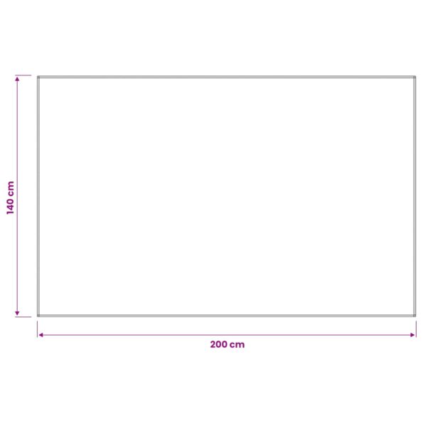 vidaXL Uterák na stôl Obdĺžnikový Tmavosivá 140 x 200 cm Polyester – Obrázok 7