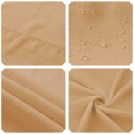 vidaXL Uterák na stôl Okrúhly Béžová Ø 180 cm Polyester – Obrázok 5