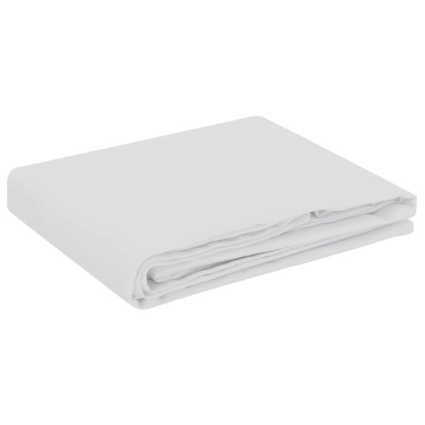 vidaXL Uterák na stôl Okrúhly Biela Ø 180 cm Polyester – Obrázok 2
