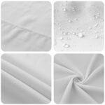 vidaXL Uterák na stôl Okrúhly Biela Ø 180 cm Polyester – Obrázok 5