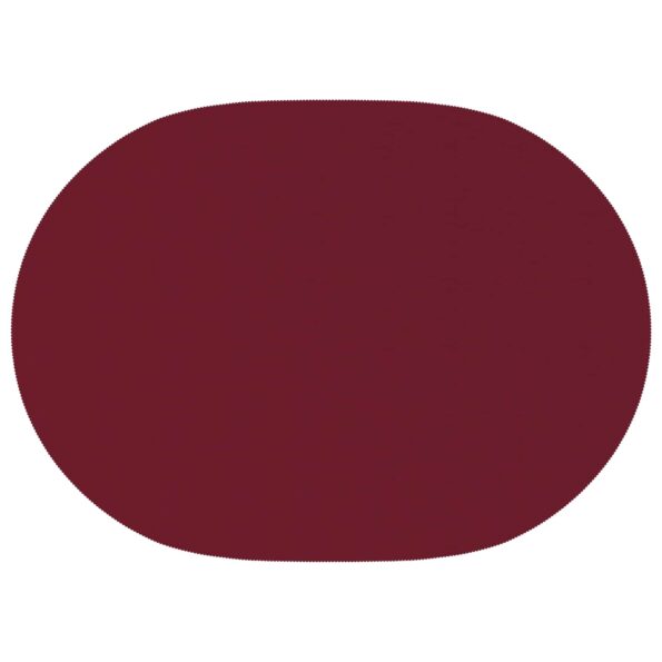 vidaXL Uterák na stôl Oválny Víno červené 130 x 180 cm Polyester – Obrázok 4