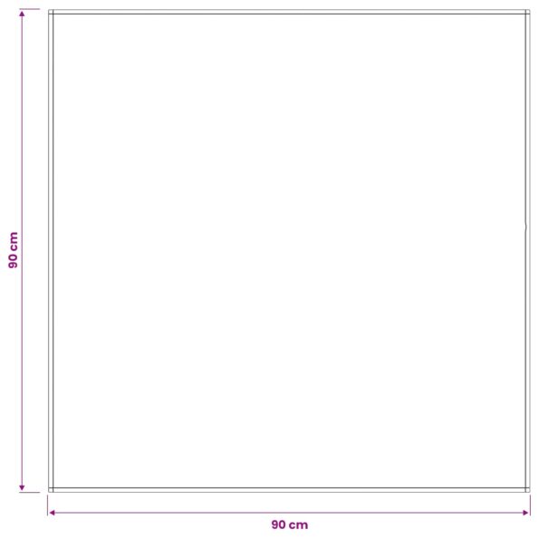 vidaXL Uterák na stôl Štvorcový Biela 90 x 90 cm – Obrázok 7