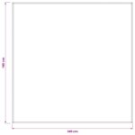 vidaXL Uterák na stôl Štvorcový Biela 140 x 140 cm – Obrázok 7