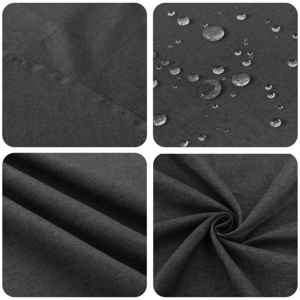 vidaXL Uterák na stôl Obdĺžnikový Tmavosivá 140 x 180 cm – Obrázok 5