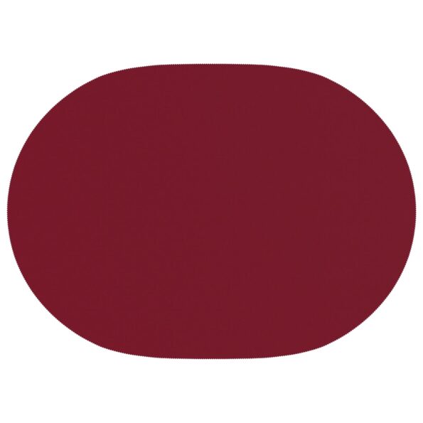 vidaXL Uterák na stôl Oválny Víno červené 130 x 220 cm – Obrázok 4