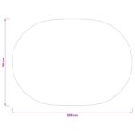 vidaXL Uterák na stôl Oválny Víno červené 130 x 220 cm – Obrázok 7