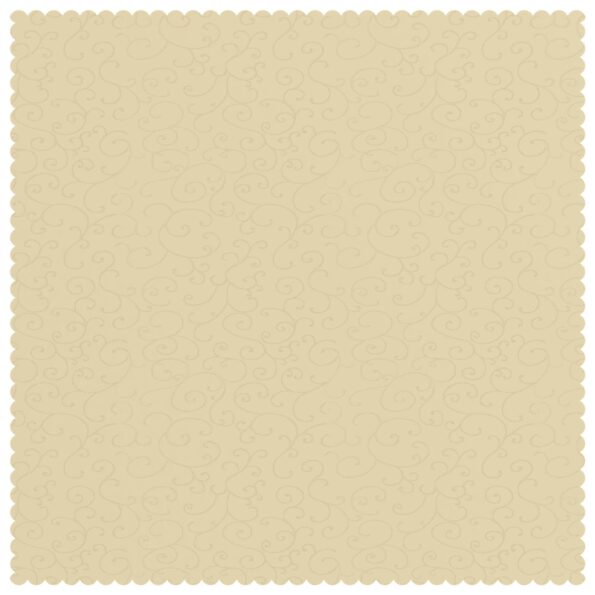 vidaXL Uterák na stôl Štvorcový Krémovo biela 110 x 110 cm – Obrázok 4