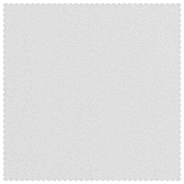 vidaXL Uterák na stôl Štvorcový Biela 110 x 110 cm – Obrázok 4