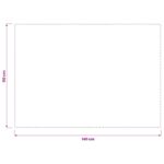 vidaXL Uterák na stôl Obdĺžnikový Krémovo biela 110 x 140 cm – Obrázok 7