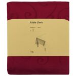 vidaXL Uterák na stôl Obdĺžnikový Víno červené 140 x 220 cm – Obrázok 3