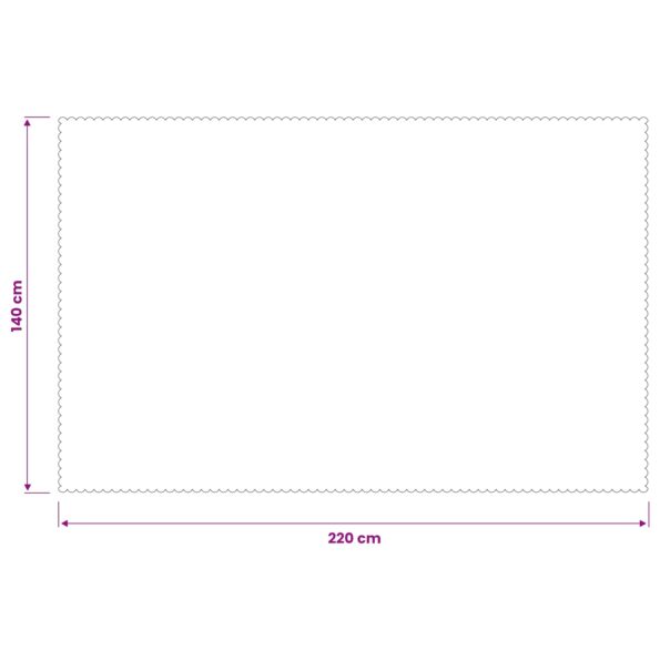 vidaXL Uterák na stôl Obdĺžnikový Víno červené 140 x 220 cm – Obrázok 7