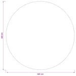 vidaXL Uterák na stôl Okrúhly Víno červené Ø 140 cm – Obrázok 7