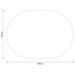 vidaXL Uterák na stôl Oválny Béžová 130 x 180 cm – Obrázok 7