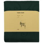 vidaXL Uterák na stôl Oválny Tmavozelená 130 x 220 cm – Obrázok 3