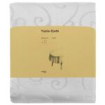 vidaXL Uterák na stôl Oválny Biela 160 x 220 cm – Obrázok 3