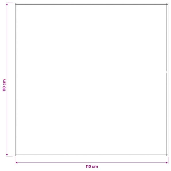 vidaXL Uterák na stôl 5 ks Štvorcový Béžová 110 x 110 cm Polyester – Obrázok 8