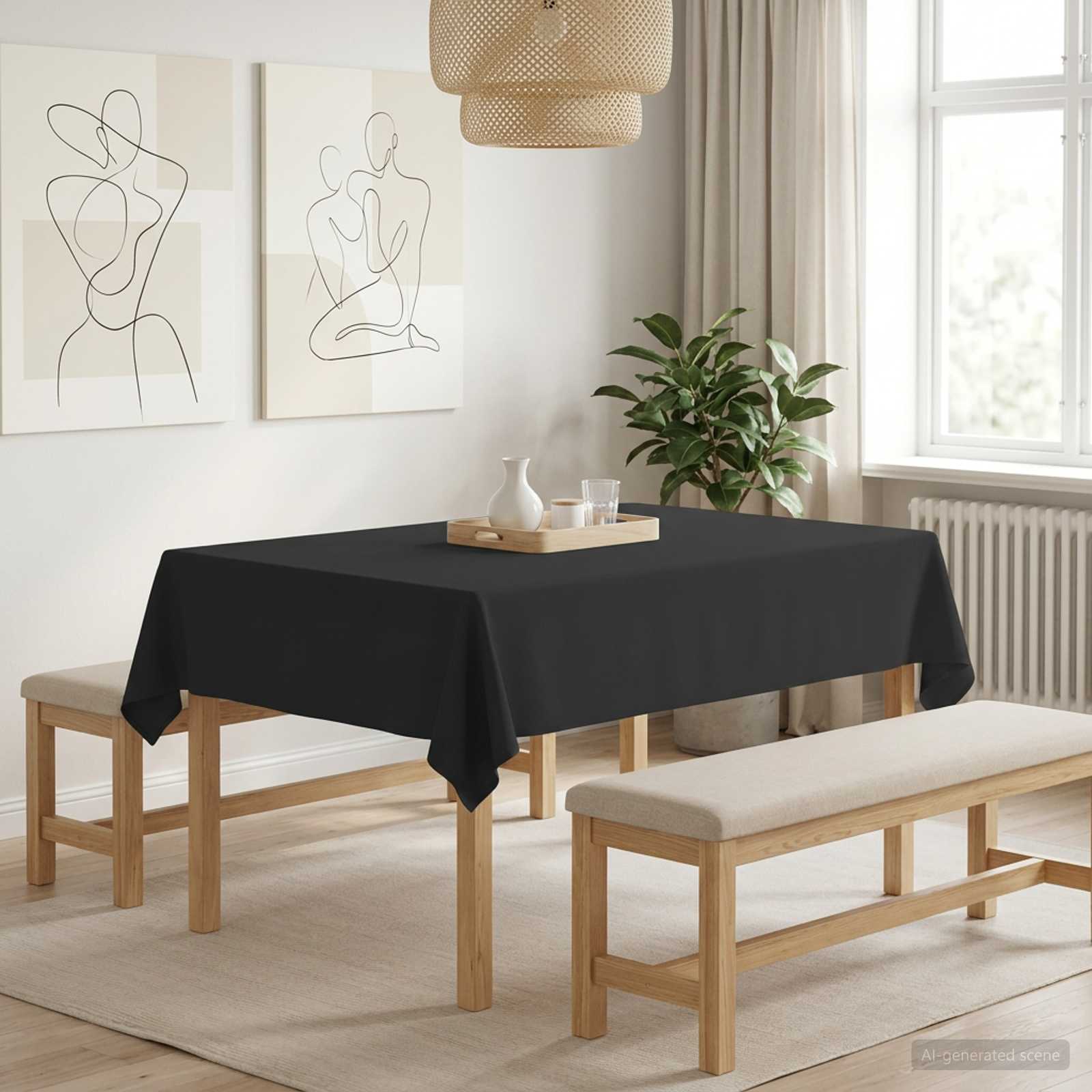 42040184_1.jpg vidaXL Uterák na stôl 5 ks Tmavosivá 110 x 140 cm Polyester – Obrázok 1