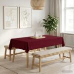 vidaXL Uterák na stôl 5 ks Víno červené 110 x 160 cm Polyester