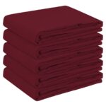 vidaXL Uterák na stôl 5 ks Víno červené 110 x 160 cm Polyester – Obrázok 2