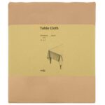 vidaXL Uterák na stôl 5 ks Obdĺžnikový Béžová 110 x 180 cm Polyester – Obrázok 3