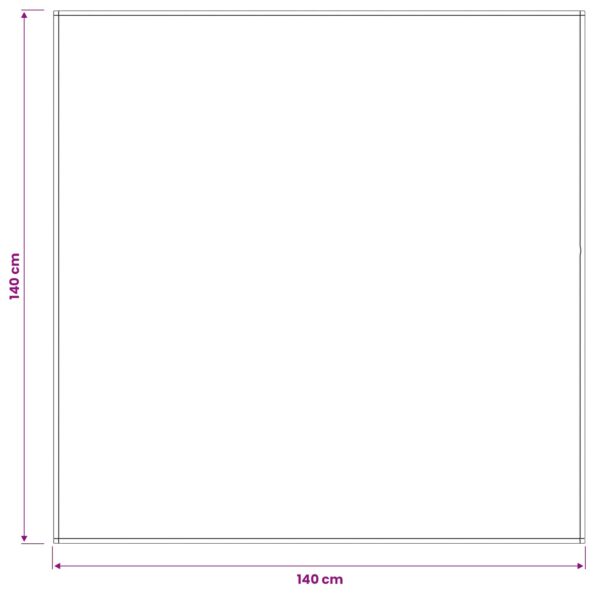 vidaXL Uterák na stôl 5 ks Obdĺžnikový Biela 140 x 140 cm Polyester – Obrázok 8