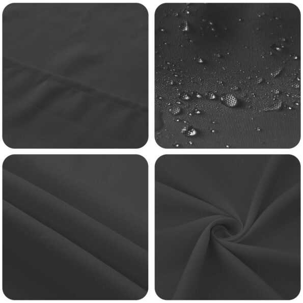 vidaXL Uterák na stôl 5 ks Tmavosivá 140 x 200 cm Polyester – Obrázok 6