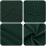 vidaXL Uterák na stôl 5 ks Tmavozelená 140 x 260 cm Polyester – Obrázok 6