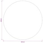 vidaXL Uterák na stôl 5 ks Okrúhly Tmavosivá Ø 140 cm Polyester – Obrázok 8