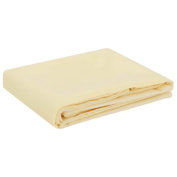 vidaXL Uterák na stôl 5 ks Oválny Krémovo biela 130 x 180 cm Polyester – Obrázok 4