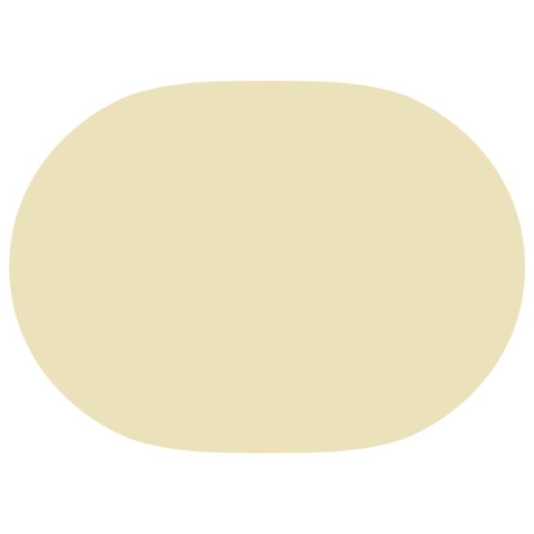vidaXL Uterák na stôl 5 ks Oválny Krémovo biela 130 x 180 cm Polyester – Obrázok 5