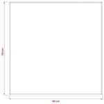 vidaXL Uterák na stôl 5 ks Štvorcový Biela 110 x 110 cm – Obrázok 8