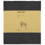 vidaXL Uterák na stôl 5 ks Obdĺžnikový Tmavosivá 110 x 140 cm – Obrázok 3