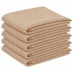 vidaXL Uterák na stôl 5 ks Obdĺžnikový Béžová 110 x 140 cm – Obrázok 2