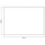 vidaXL Uterák na stôl 5 ks Obdĺžnikový Biela 110 x 160 cm – Obrázok 8