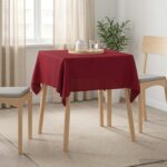 vidaXL Uterák na stôl 5 ks Obdĺžnikový Víno červené 140 x 140 cm