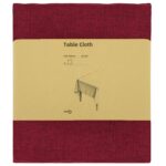 vidaXL Uterák na stôl 5 ks Obdĺžnikový Víno červené 140 x 140 cm – Obrázok 3