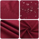 vidaXL Uterák na stôl 5 ks Obdĺžnikový Víno červené 140 x 140 cm – Obrázok 6