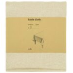 vidaXL Uterák na stôl 5 ks Obdĺžnikový Krémovo biela 140 x 220 cm – Obrázok 3