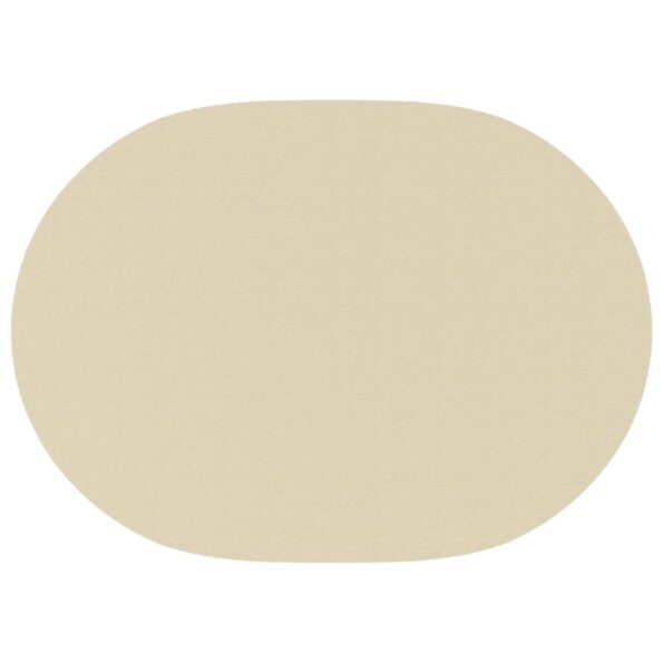 vidaXL Uterák na stôl 5 ks Oválny Krémovo biela 130 x 180 cm – Obrázok 5