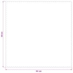 vidaXL Uterák na stôl 5 ks Štvorcový Biela 110 x 110 cm – Obrázok 8
