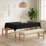 vidaXL Uterák na stôl 5 ks Obdĺžnikový Tmavosivá 110 x 160 cm