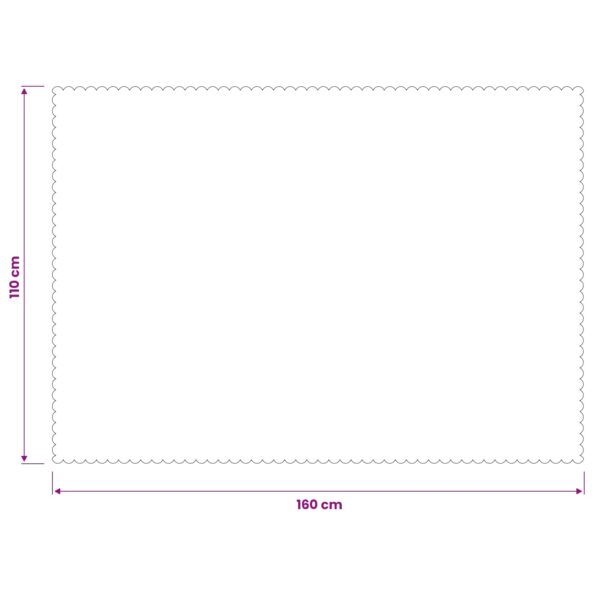 vidaXL Uterák na stôl 5 ks Obdĺžnikový Tmavosivá 110 x 160 cm – Obrázok 8