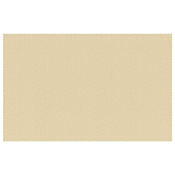 vidaXL Uterák na stôl 5 ks Obdĺžnikový Krémovo biela 110 x 180 cm – Obrázok 5