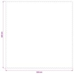 vidaXL Uterák na stôl 5 ks Obdĺžnikový Svetlosivá 140 x 140 cm – Obrázok 8