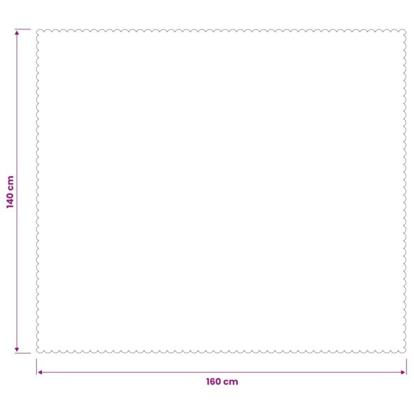 vidaXL Uterák na stôl 5 ks Obdĺžnikový Tmavozelená 140 x 160 cm – Obrázok 8